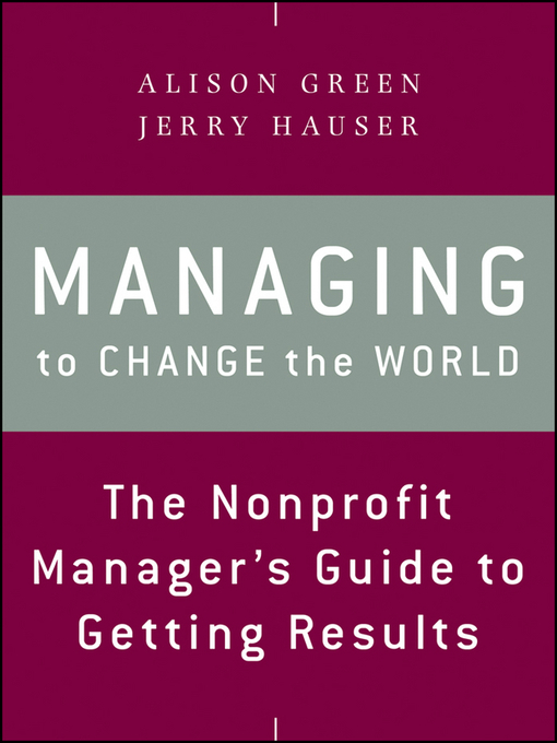 Title details for Managing to Change the World by Alison Green - Available